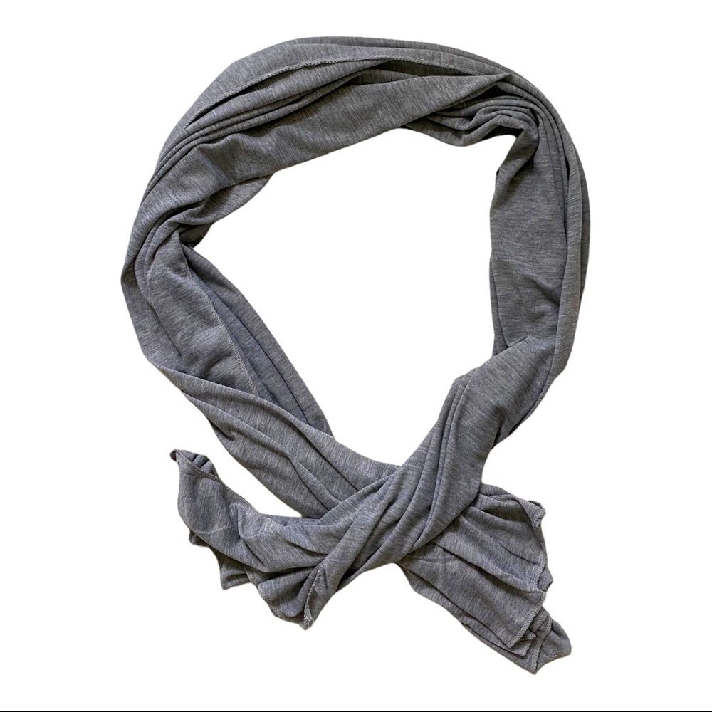 Gray Simple Rectangle Scarf